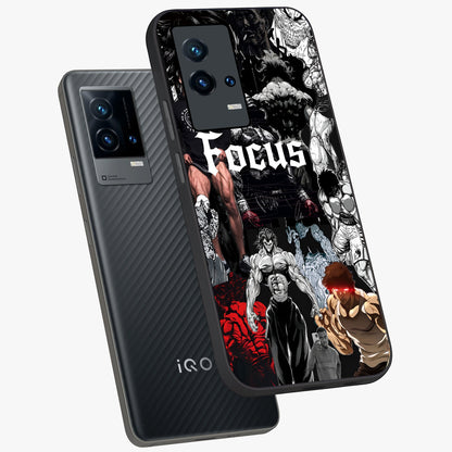 Relentless Power Focus Glass Case displayed in angled mockup highlighting bold statement design with modern aesthetic style.