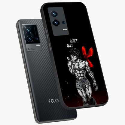 Rise Beyond Limits Glass Case displayed in angled mockup highlighting inspiring message design with modern aesthetic style.