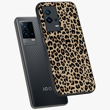 Savage Chic Pattern Glass Case displayed in angled mockup highlighting bold fashion inspired design with chic aesthetic.