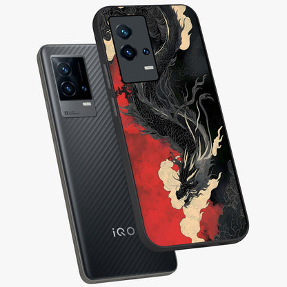 Shadow Dragon Fury Glass Case displayed in angled mockup highlighting powerful dragon illustration with dark fantasy aesthetic.