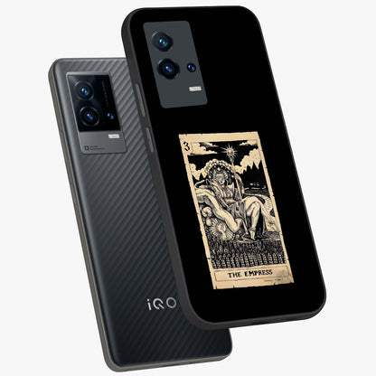 The Empress Glass Case displayed in angled mockup highlighting elegant royal design with majestic aesthetic style.