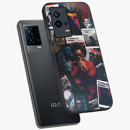 The Weeknd Glass Case displayed in angled mockup highlighting stylish pop culture inspired design with modern aesthetic.