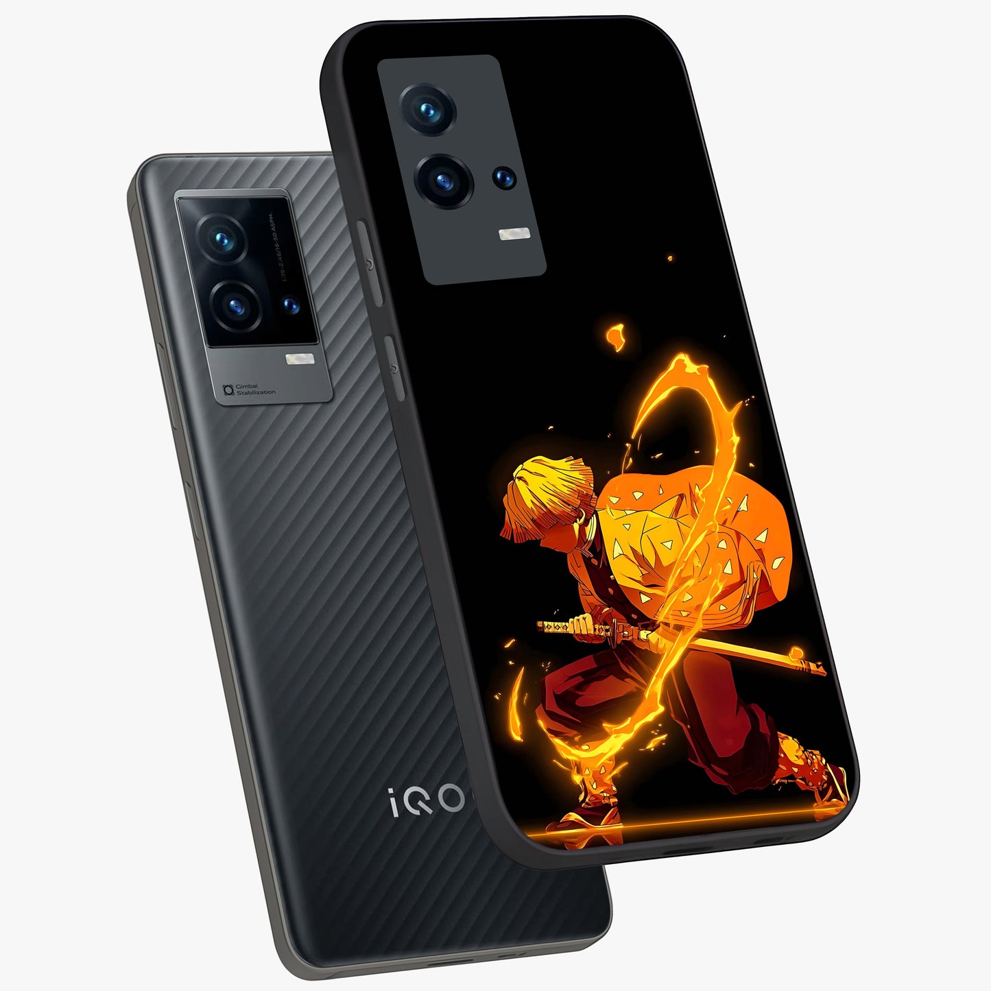 Thunder Flame Execution Glass Case displayed in angled mockup highlighting dramatic fire themed design with intense fantasy aesthetic.