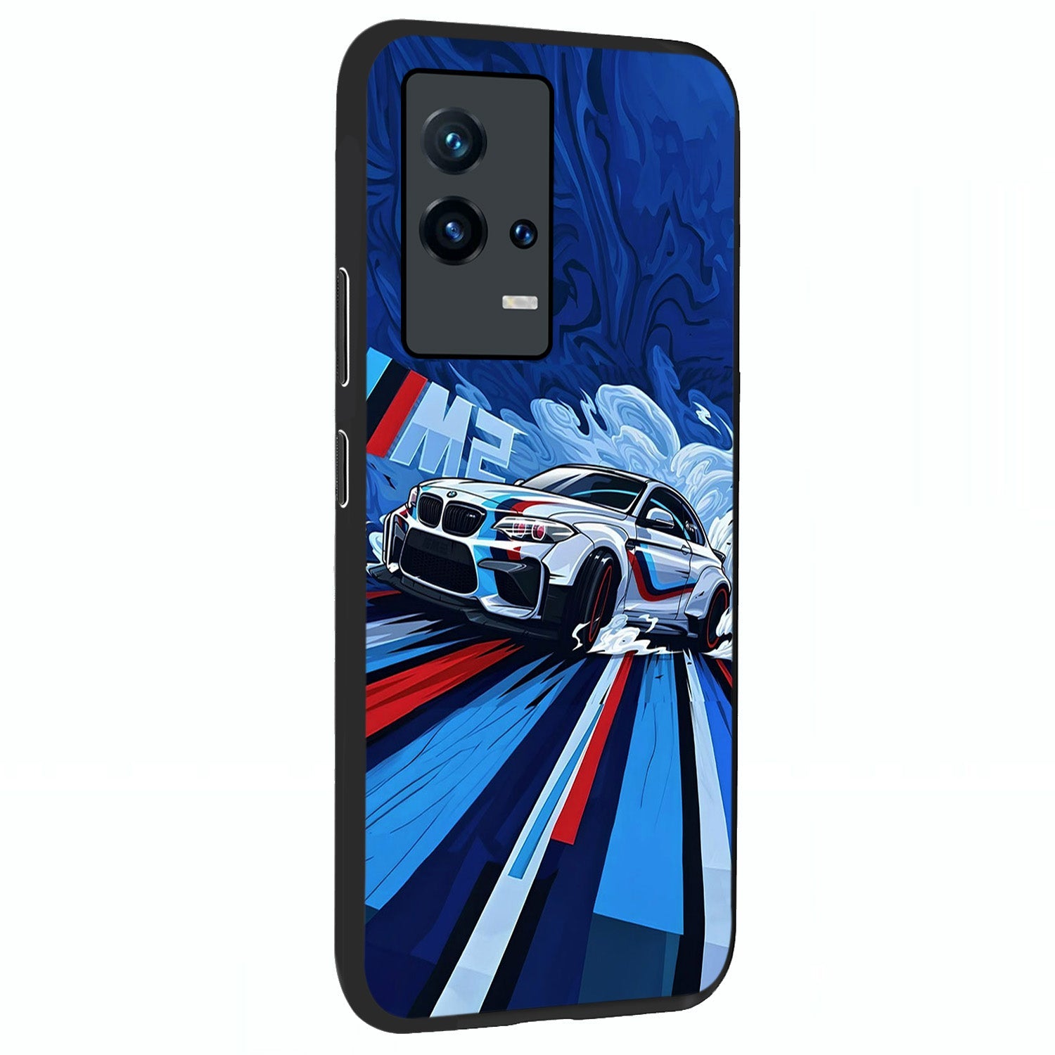 Drift Power Rush Glass Case upright view showcasing high speed racing artwork with bold automotive theme.