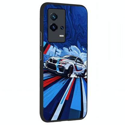 Drift Power Rush Glass Case upright view showcasing high speed racing artwork with bold automotive theme.
