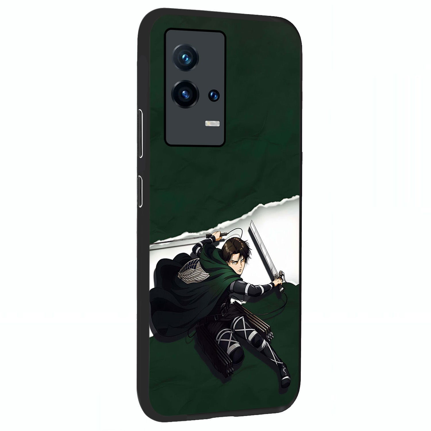 Emerald War Vanguard Glass Case upright view showcasing dramatic warrior artwork with bold fantasy theme.