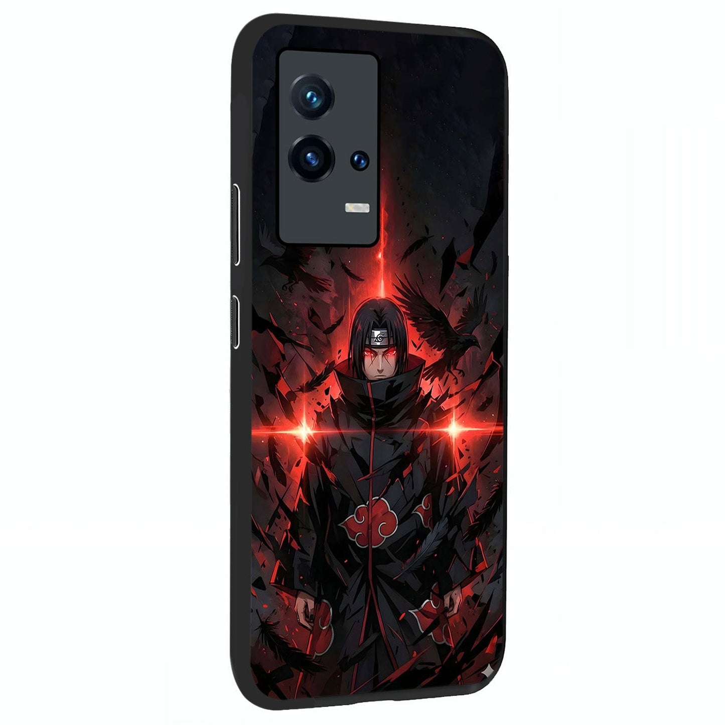 Focused Blade Discipline Glass Case upright view showcasing strong typography statement with sleek motivational theme.