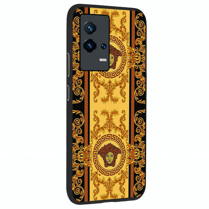 Golden Lotus Glow Glass Case upright view showcasing luminous lotus artwork with peaceful divine theme.