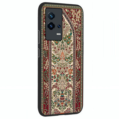Persian Inspired Glass Case upright view showcasing decorative Persian artwork with rich heritage theme.