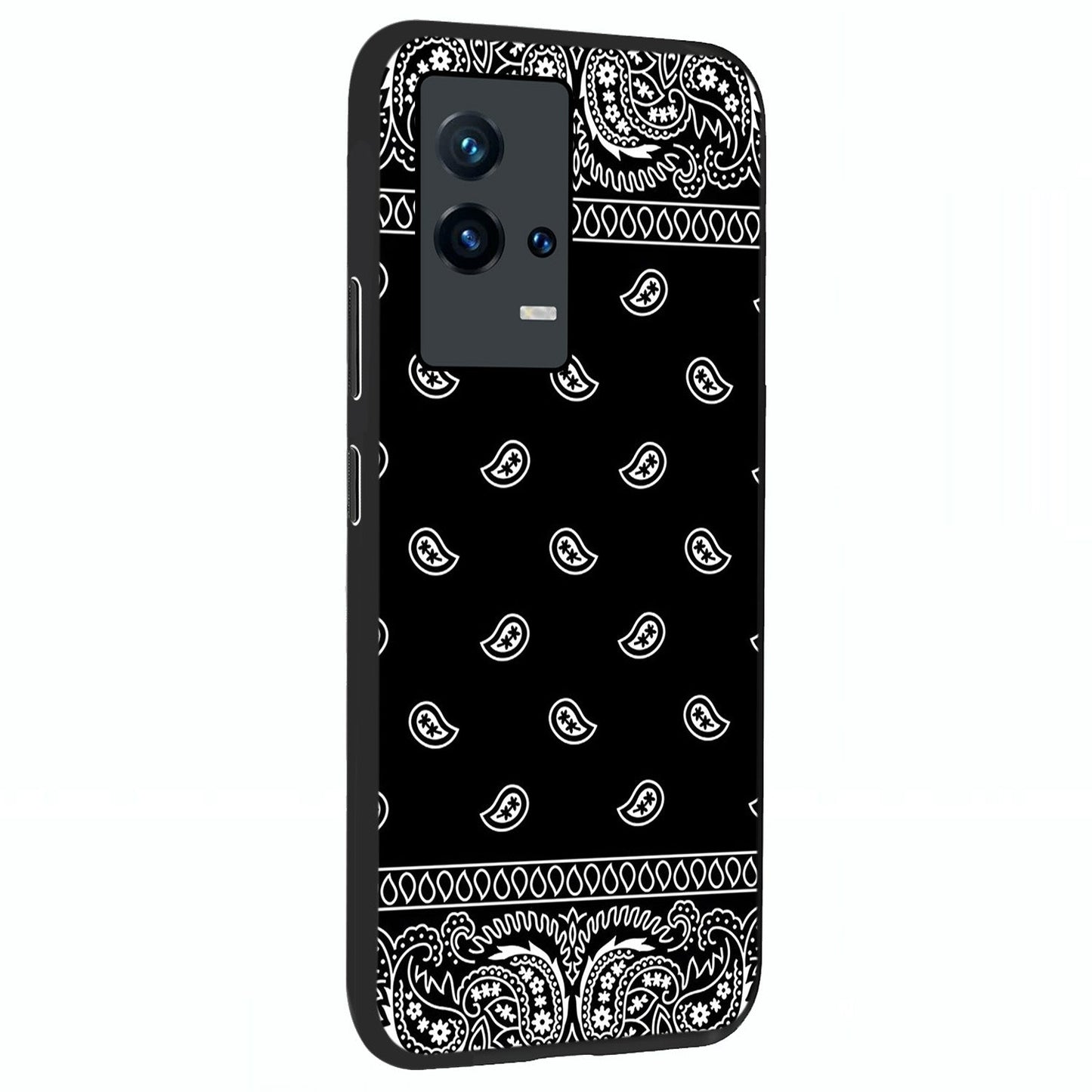 Retro Rebel Threads Glass Case upright view showcasing stylish vintage artwork with bold retro theme.