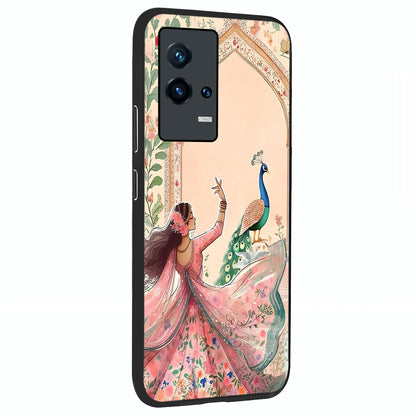 Royal Grace Muse Glass Case upright view showcasing stylish artistic artwork with sophisticated royal theme.