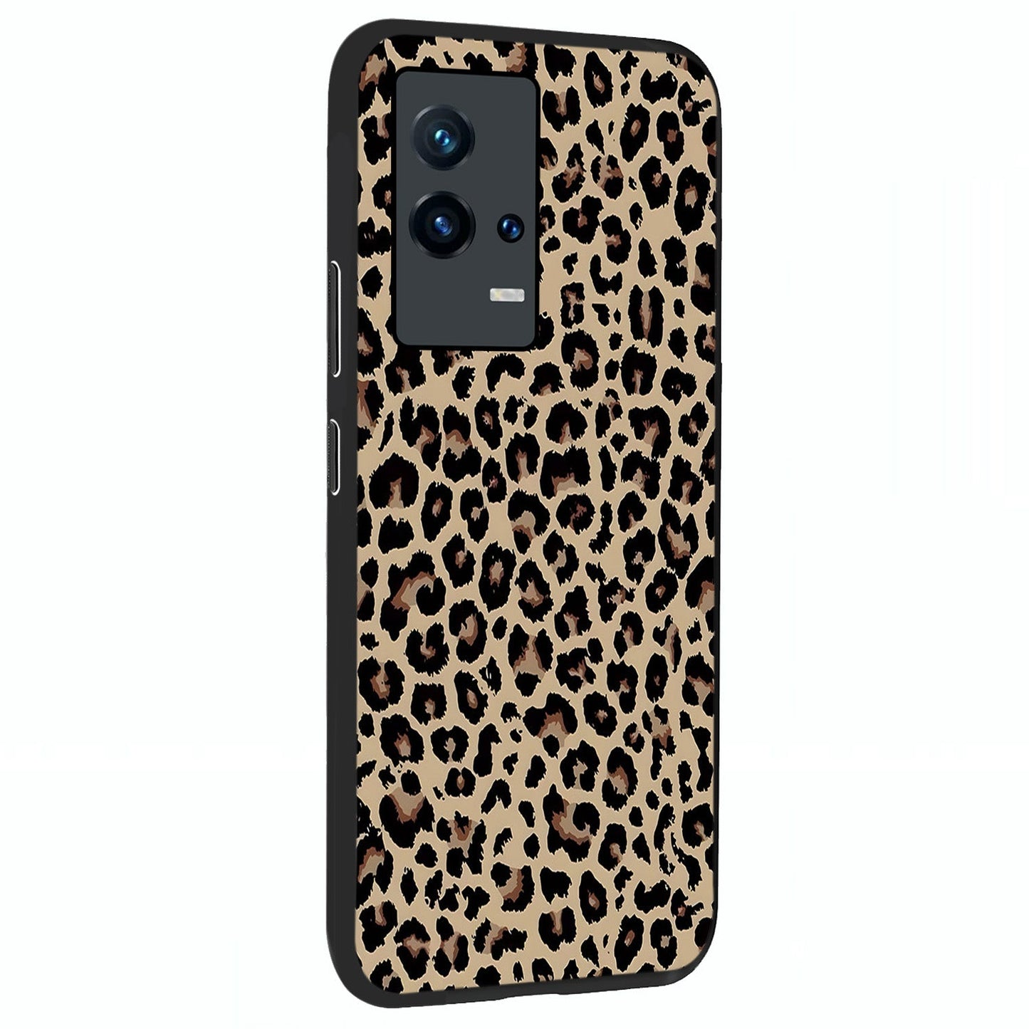 Savage Chic Pattern Glass Case upright view showcasing trendy decorative artwork with edgy fashion theme.