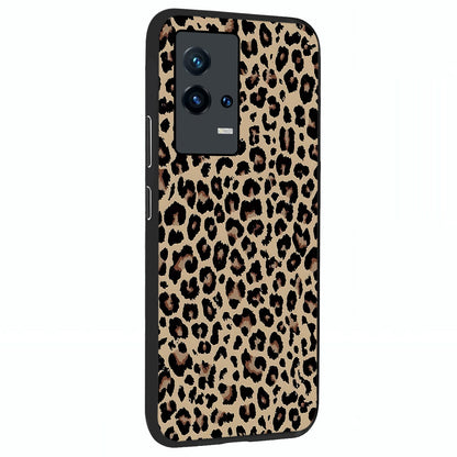 Savage Chic Pattern Glass Case upright view showcasing trendy decorative artwork with edgy fashion theme.