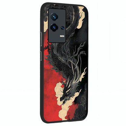 Shadow Dragon Fury Glass Case upright view showcasing intense dragon artwork with dramatic shadow theme.