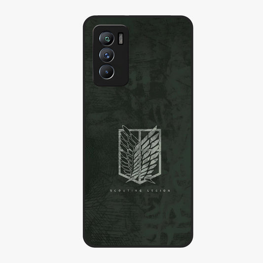 Wings Of Freedom Glass Case showing flat back view with symbolic wings artwork and glossy glass finish.
