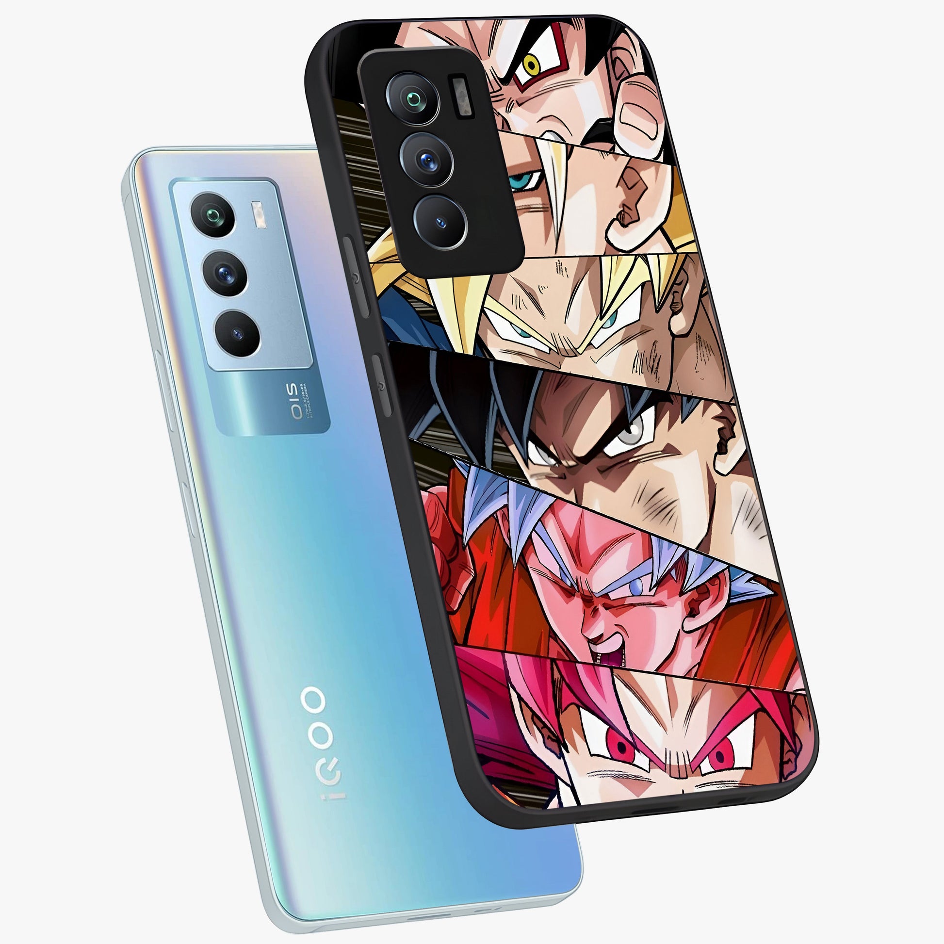 Anime Character Glass Case displayed in angled mockup highlighting colorful anime character illustration.