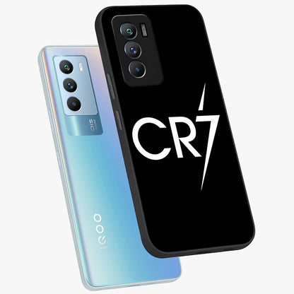 Cr7 Elite Strike Glass Case displayed in angled mockup highlighting powerful sports graphic with bold athletic theme.