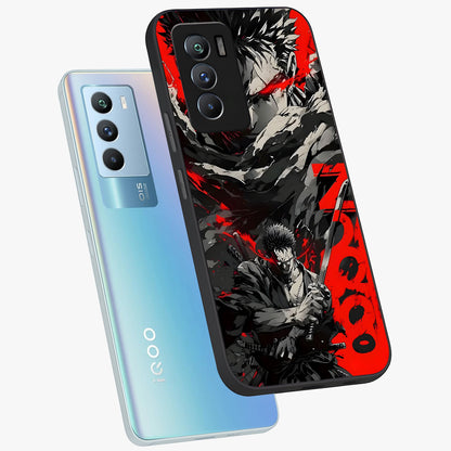Demon Sword Resolve Glass Case displayed in angled mockup highlighting powerful demon sword illustration with dark fantasy aesthetic.