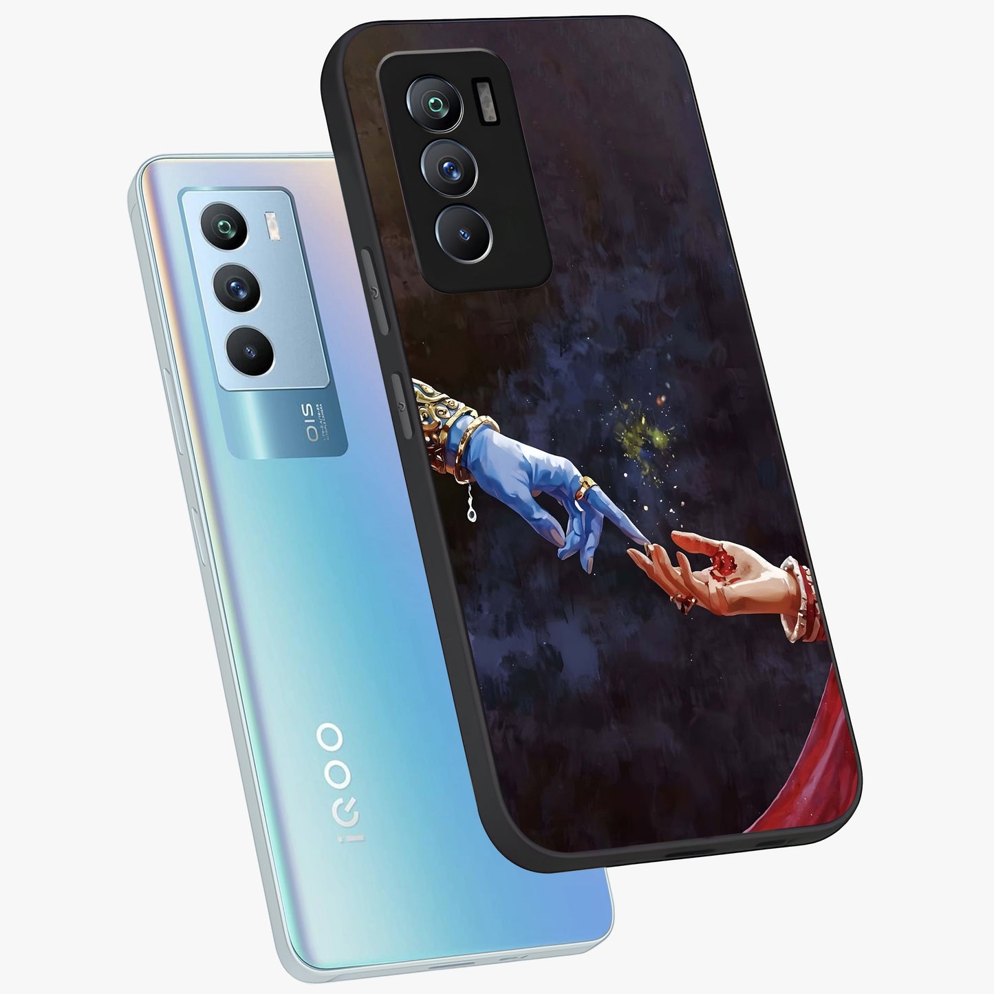 Divine Touch Eternal Glass Case displayed in angled mockup highlighting elegant divine inspired design with calm aesthetic style.