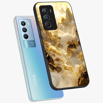 Gates Of Illumination Glass Case displayed in angled mockup highlighting radiant portal inspired design with fantasy aesthetic.