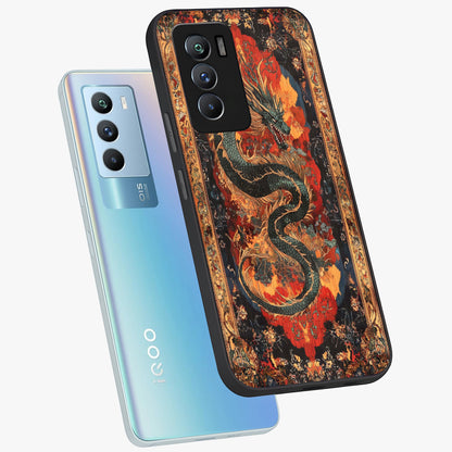 Inferno Dragon Soul Glass Case displayed in angled mockup highlighting powerful dragon illustration with inferno aesthetic.