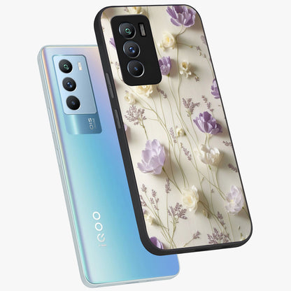 Lilac Breeze Harmony Glass Case displayed in angled mockup highlighting calm lilac breeze design with soothing aesthetic style.