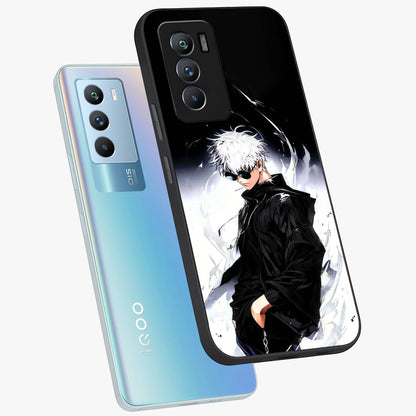 Limitless Shadow King Glass Case displayed in angled mockup highlighting dramatic dark hero design with intense aesthetic.