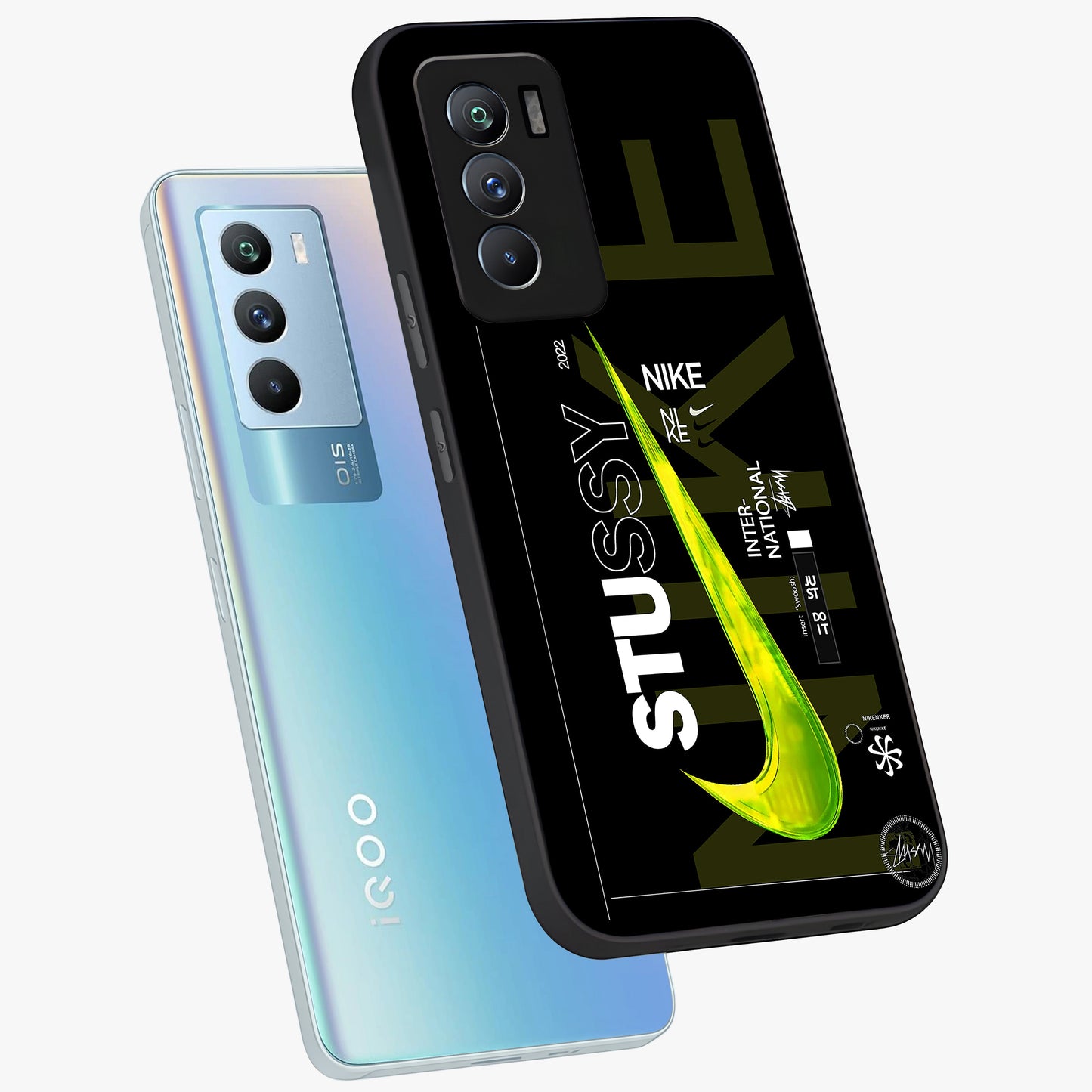 Neon Street Edition Glass Case displayed in angled mockup highlighting vibrant urban design with bold street aesthetic.