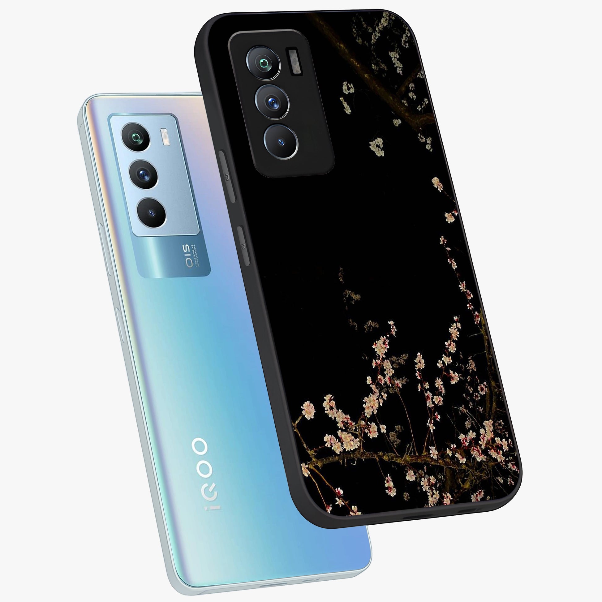 Petal Moon Light With Custom Name Glass Case displayed in angled mockup highlighting delicate petal design with custom name feature.