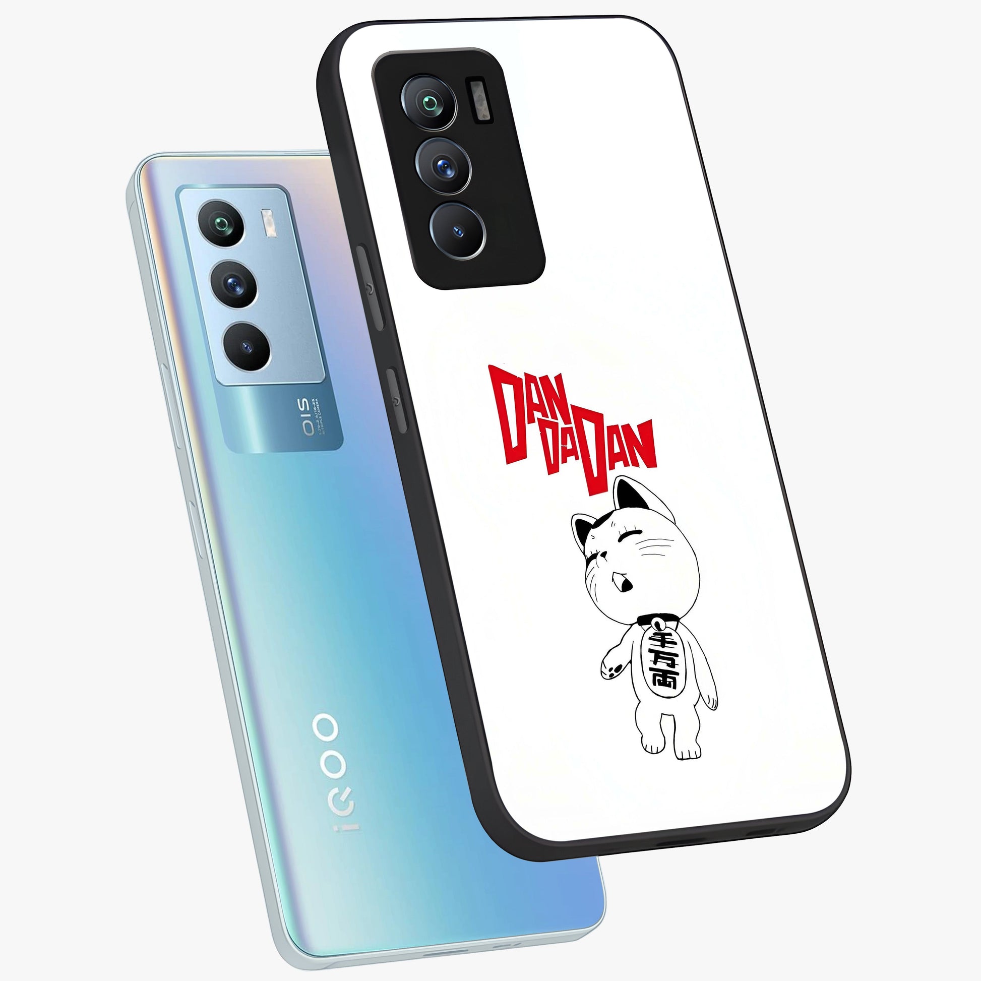 Playful Spirit Charm Glass Case displayed in angled mockup highlighting lively decorative design with playful aesthetic style.