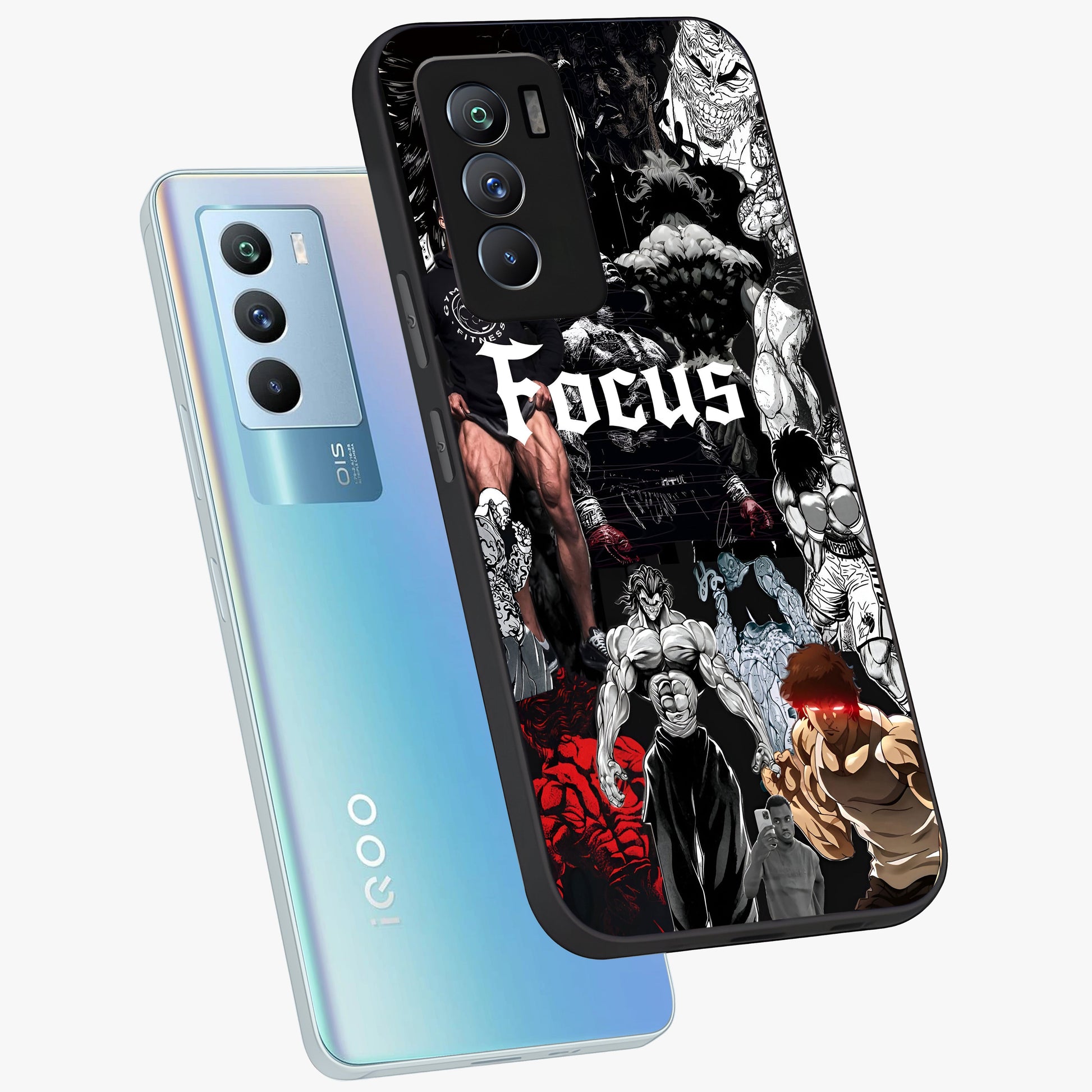 Relentless Power Focus Glass Case displayed in angled mockup highlighting bold statement design with modern aesthetic style.