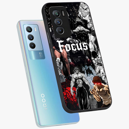 Relentless Power Focus Glass Case displayed in angled mockup highlighting bold statement design with modern aesthetic style.