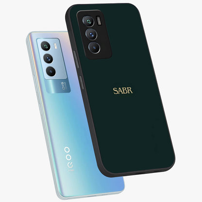Sabr Minimal Patience Glass Case displayed in angled mockup highlighting simple inspirational design with clean aesthetic style.