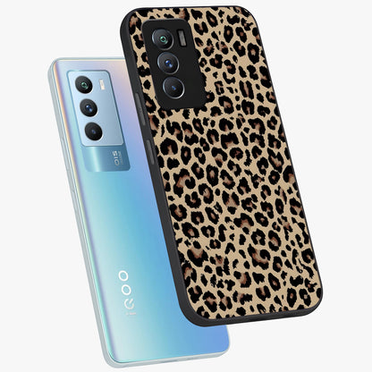 Savage Chic Pattern Glass Case displayed in angled mockup highlighting bold fashion inspired design with chic aesthetic.