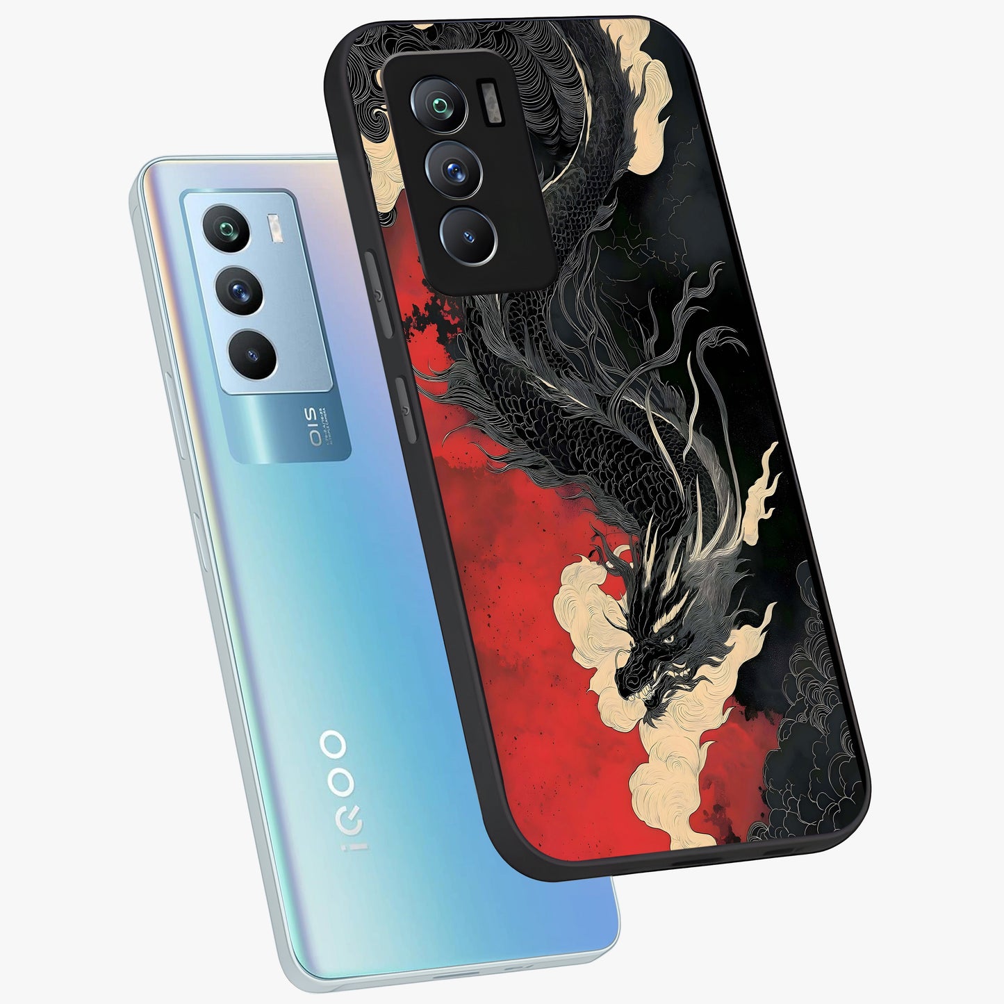 Shadow Dragon Fury Glass Case displayed in angled mockup highlighting powerful dragon illustration with dark fantasy aesthetic.