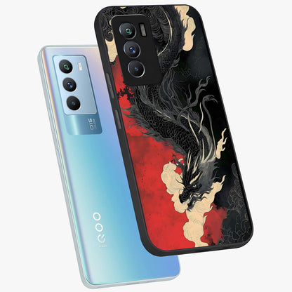 Shadow Dragon Fury Glass Case displayed in angled mockup highlighting powerful dragon illustration with dark fantasy aesthetic.