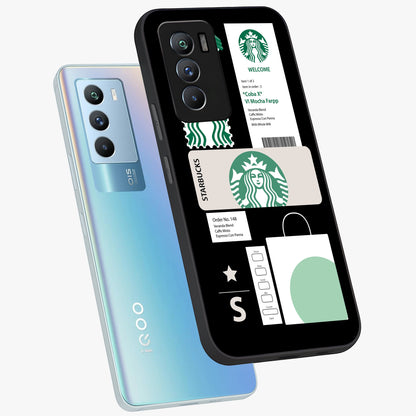 Starbucks Mocha Glass Case displayed in angled mockup highlighting stylish mocha themed design with cozy café aesthetic.
