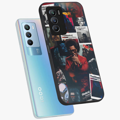 The Weeknd Glass Case displayed in angled mockup highlighting stylish pop culture inspired design with modern aesthetic.