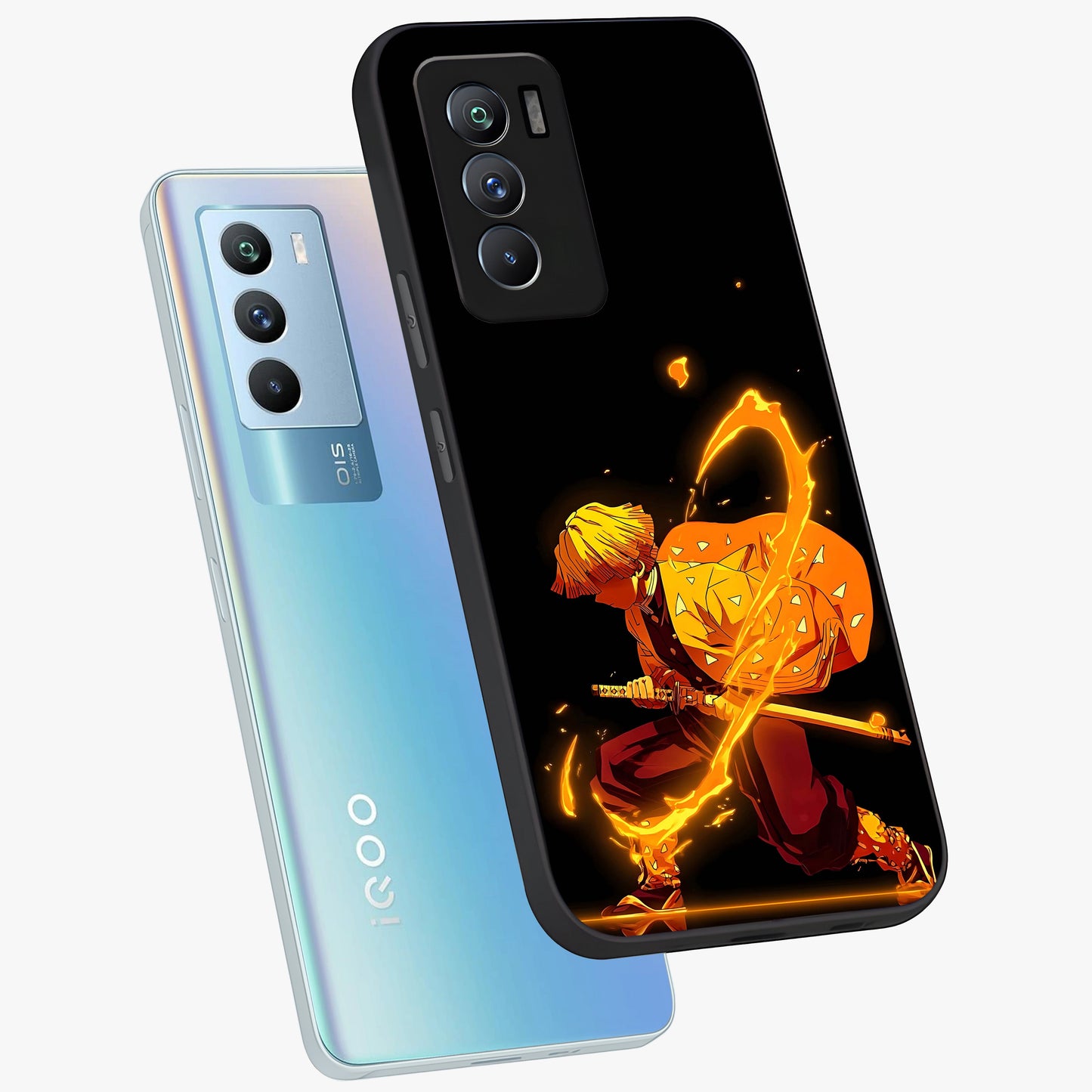 Thunder Flame Execution Glass Case displayed in angled mockup highlighting dramatic fire themed design with intense fantasy aesthetic.
