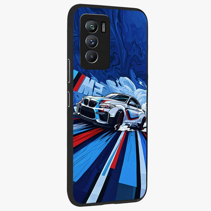 Drift Power Rush Glass Case upright view showcasing high speed racing artwork with bold automotive theme.