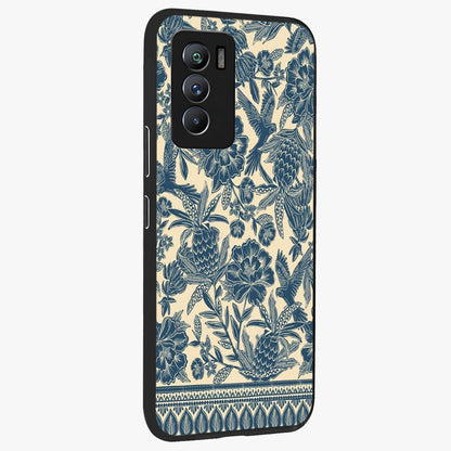 Heirloom Wild Bloom Glass Case upright view showcasing delicate wildflower artwork with timeless floral theme.