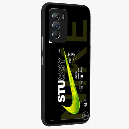 Neon Street Edition Glass Case upright view showcasing colorful neon artwork with modern street culture theme.
