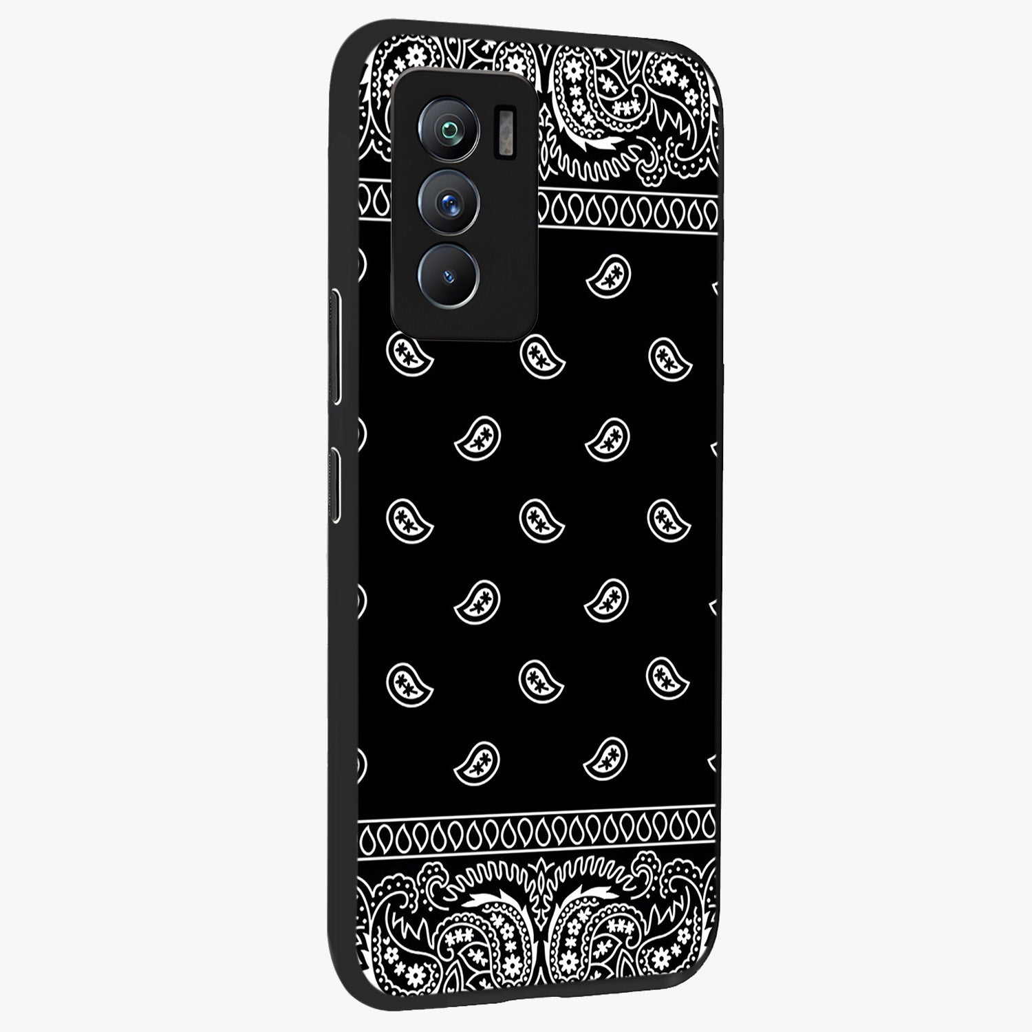 Retro Rebel Threads Glass Case upright view showcasing stylish vintage artwork with bold retro theme.