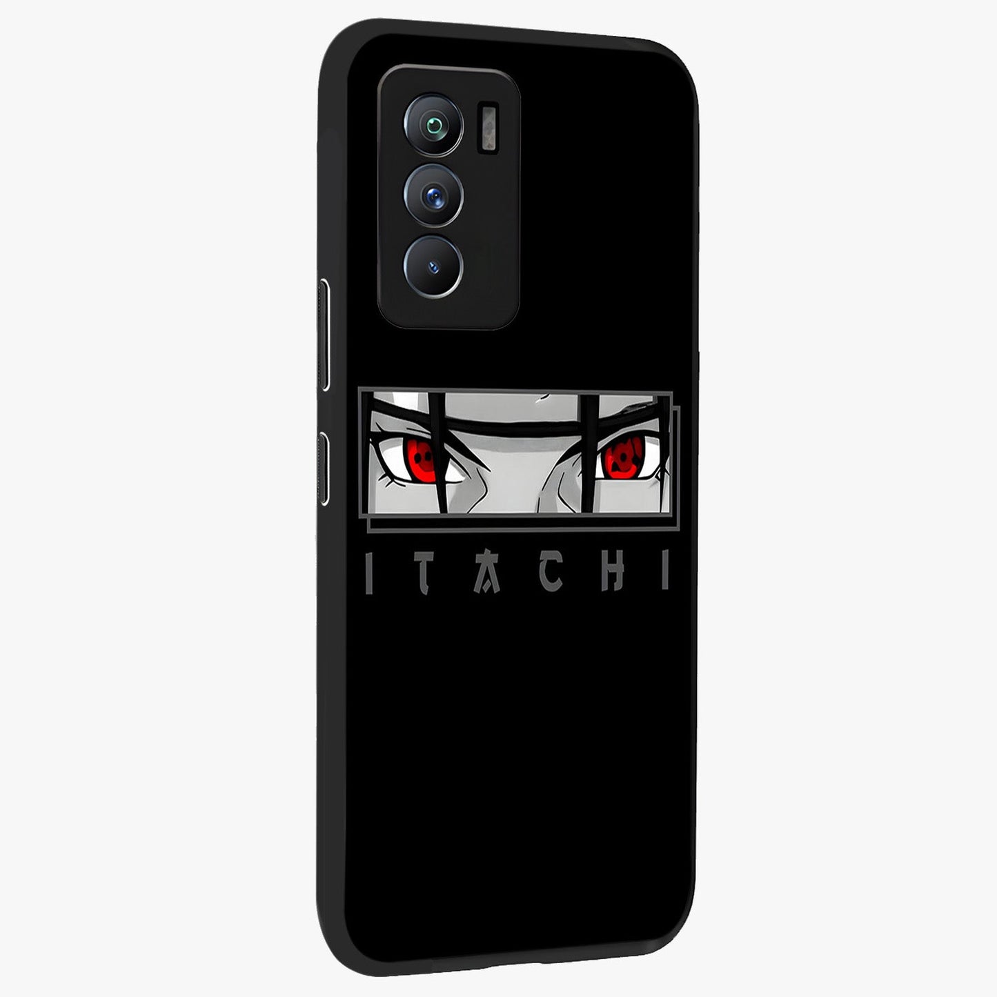 Scarlet Gaze Dominance Glass Case upright view showcasing powerful dramatic artwork with dominant artistic theme.