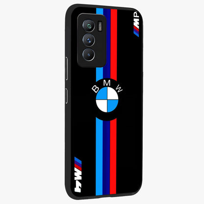 Turbo BMW Beast Glass Case upright view showcasing powerful car artwork with modern motorsport theme.
