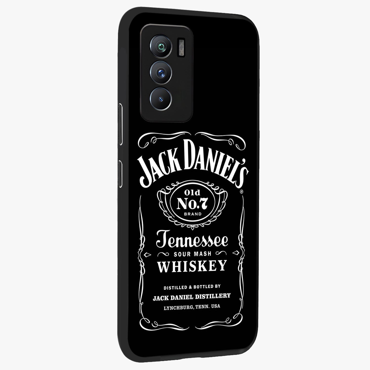 Vintage Whiskey Heritage Glass Case upright view showcasing stylish vintage whiskey artwork with timeless bar culture theme.
