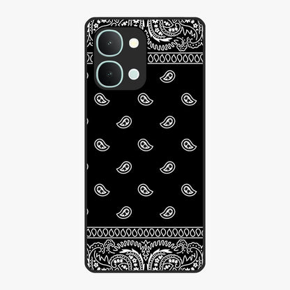 Retro Rebel Threads Glass Case showing flat back view with vintage street style artwork and glossy glass finish.