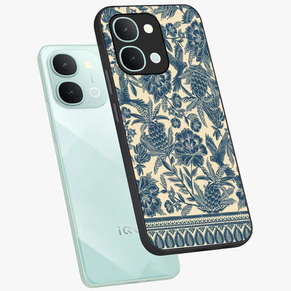 Heirloom Wild Bloom Glass Case displayed in angled mockup highlighting botanical bloom design with classic aesthetic style.
