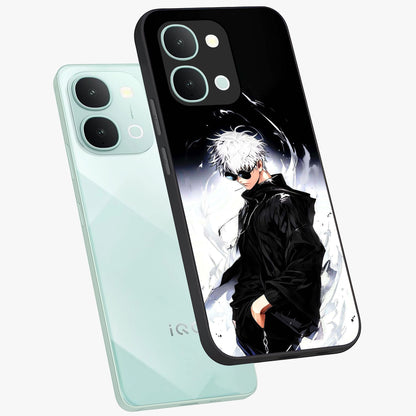Limitless Shadow King Glass Case displayed in angled mockup highlighting dramatic dark hero design with intense aesthetic.