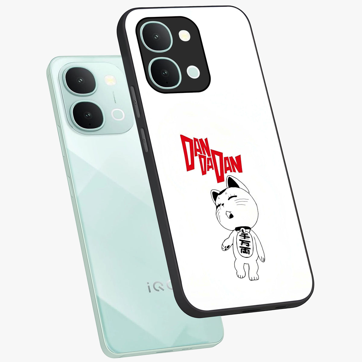 Playful Spirit Charm Glass Case displayed in angled mockup highlighting lively decorative design with playful aesthetic style.